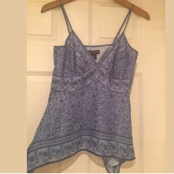 Banana Republic Blue Silk Top Spagahtti Straps. - Picture 2 of 4